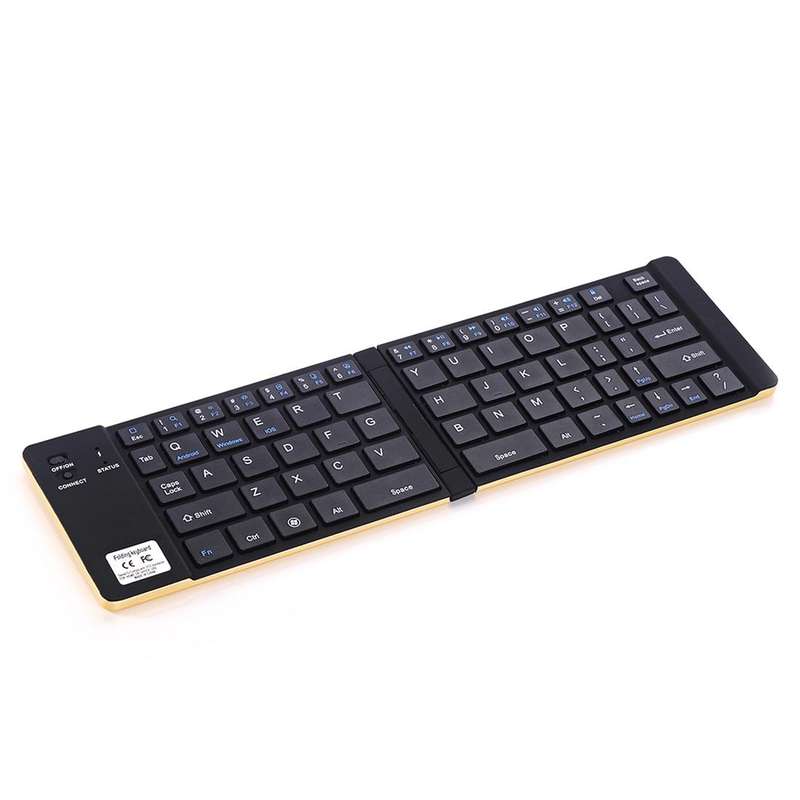 GK228 Ultra-thin Foldable Bluetooth V3.0 Keyboard, Built-in Holder, Support Android / iOS / Windo...