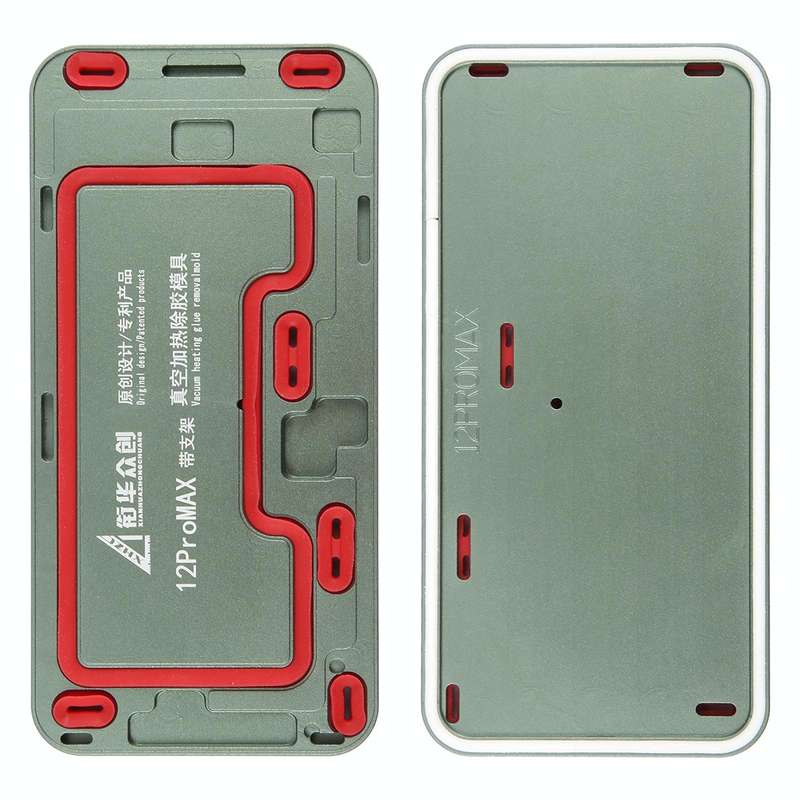 For iPhone 12 Pro Max LCD Screen Frame Vacuum Heating Glue Removal Mold with Holder