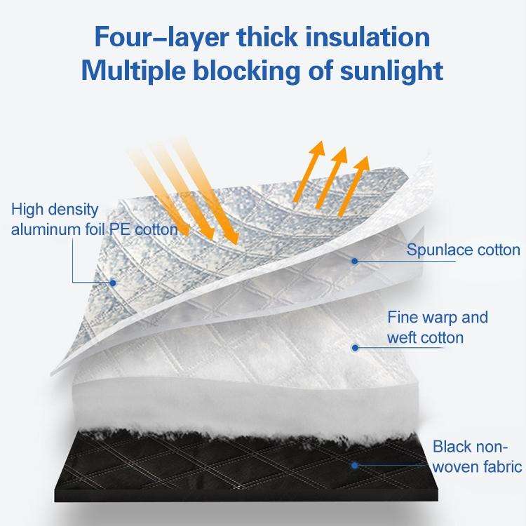 Car Half-cover Car Clothing Sunscreen Heat Insulation Sun Nisor, Plus Cotton Size: 4.31.81.5m