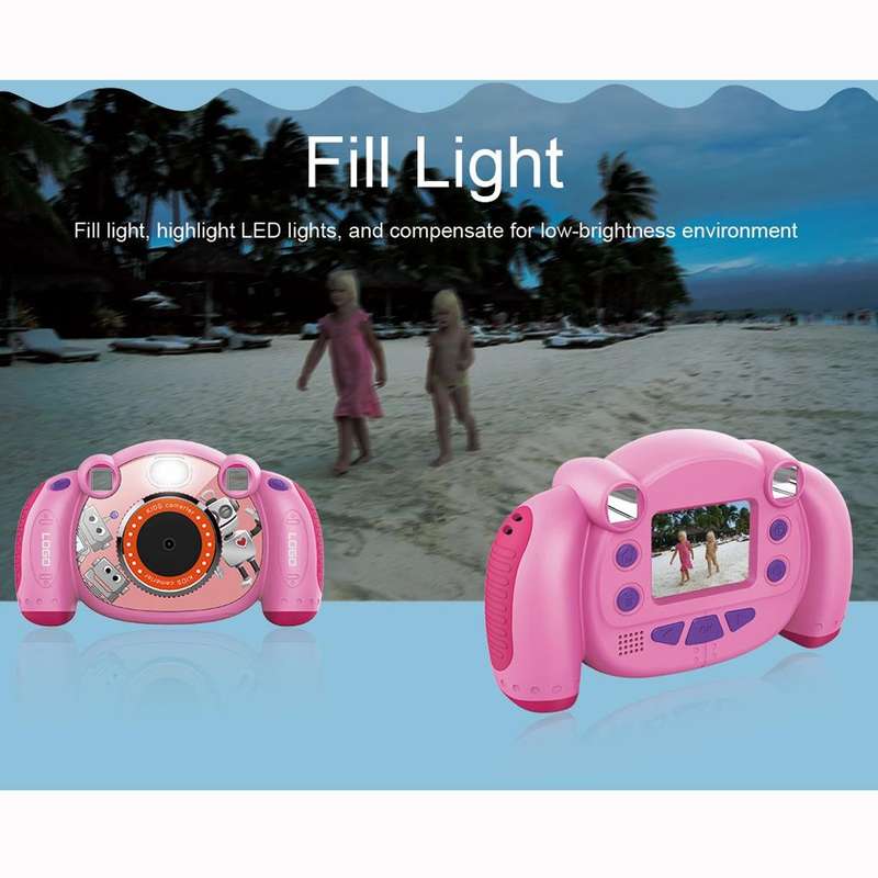 KC501 3 Million Pixels 2.0 inch HD Screen Digital Children Camera (Pink)