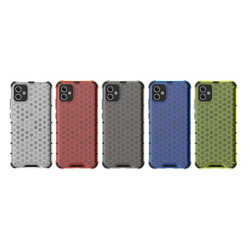 For Samsung Galaxy A04e 5G Honeycomb Shockproof Phone Case(Black)