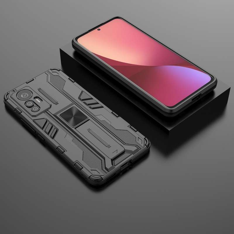 For Xiaomi 12 Lite 5G Asian and EU Version Supersonic PC + TPU Shock-proof Phone Case(Black)