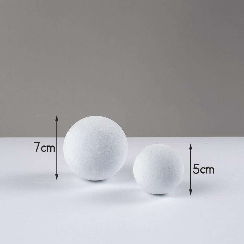 7cm Round Ball + 5cm Round Ball Geometric Cube Solid Color Photography Photo Background Table Sho...