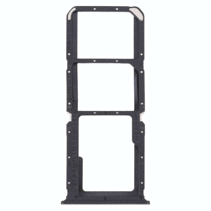 For OPPO A95 4G/Reno6 Lite  SIM Card Tray + SIM Card Tray + Micro SD Card Tray (Black)
