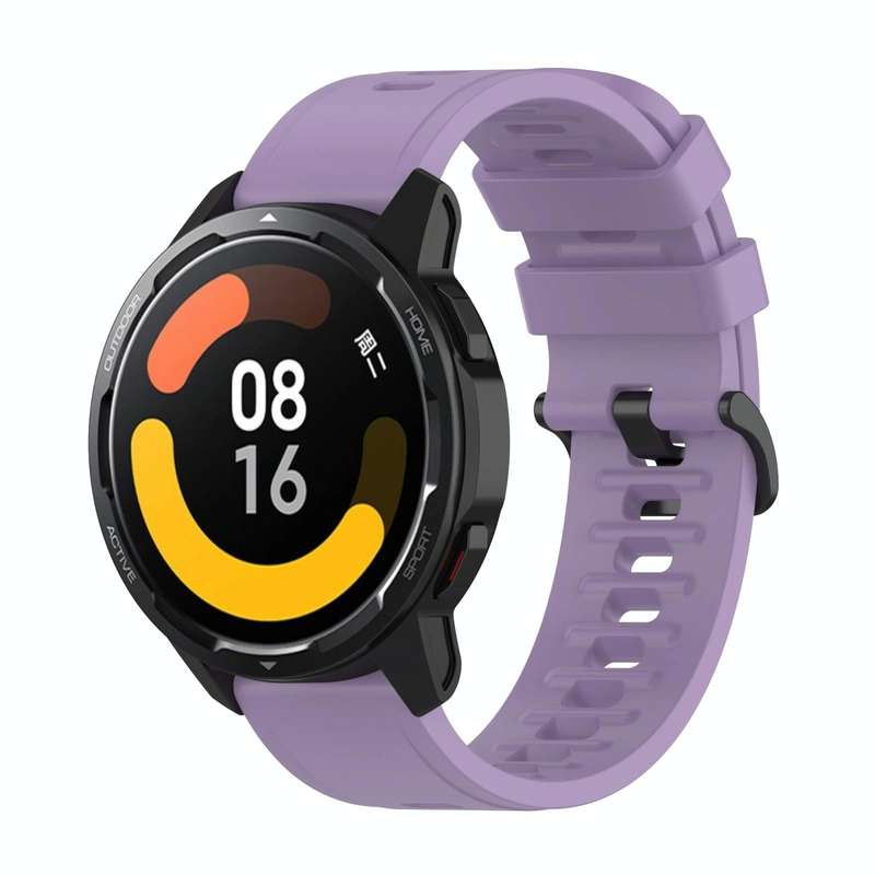 For Xiaomi Watch S1 Active / Watch Color 2 Solid Color Silicone Watch Band(Light Purple)