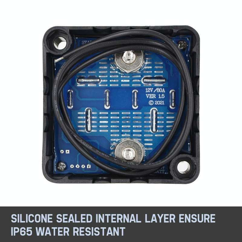 12V 140A Route Yacht Off-Road Car Beach Car Double Battery System Voltage Sensitive Relay
