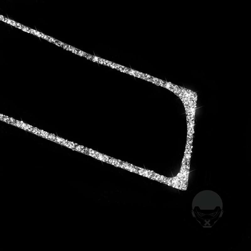 For Audi A4 / A5 / Q5 Car Air Conditioning Air Outlet Frame Diamond Decoration Sticker, Left Drive