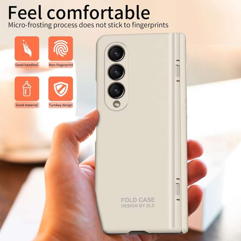 For Samsung Galaxy Z Fold4 5G Extraordinary Series Hinged Folding Full Phone Case with Pen Slot &...