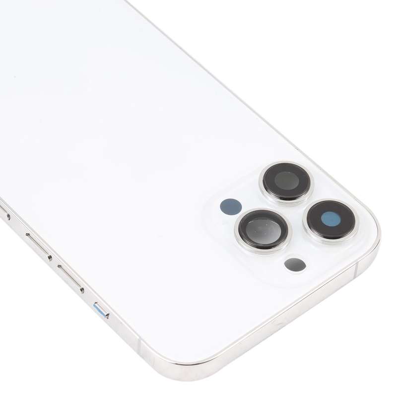 For iPhone 13 Pro Max Battery Back Cover with Side Keys & Card Tray & Power + Volume Flex Cable &...