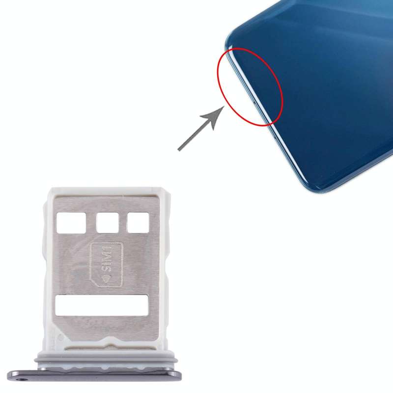 For Huawei P60 SIM + NM Card Tray (Black)