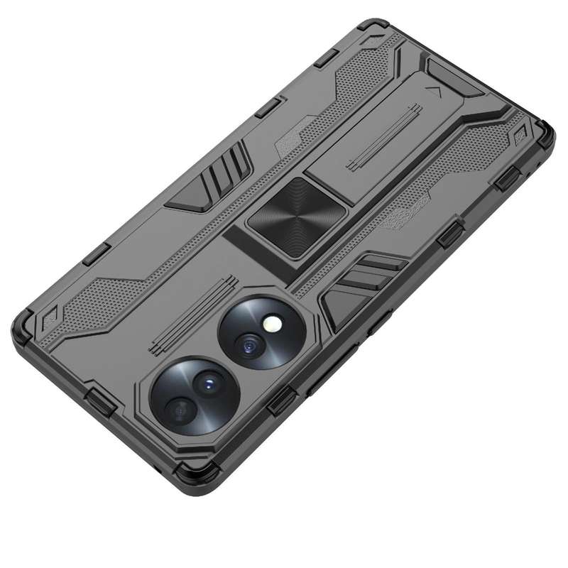 For Honor 70 5G Supersonic PC + TPU Shock-proof Protective Phone Case(Black)