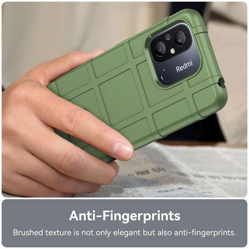 For Xiaomi Redmi 12C Full Coverage Shockproof TPU Case(Green)