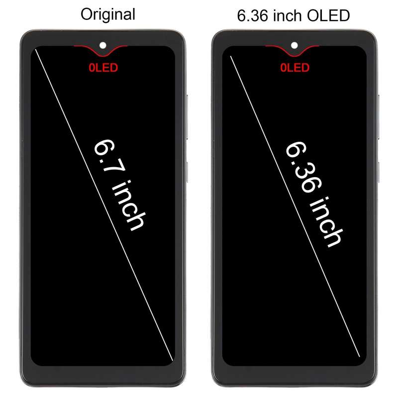 6.36 inch OLED LCD Screen for Samsung Galaxy A72 SM-A725 6.33 inch Digitizer Full Assembly with F...