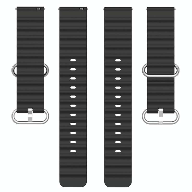 For Garmin Forerunner 55 20mm Ocean Style Silicone Solid Color Watch Band(Rock Gray)
