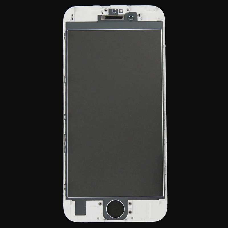 Front Screen Outer Glass Lens with Front LCD Screen Bezel Frame for iPhone 6s(White)