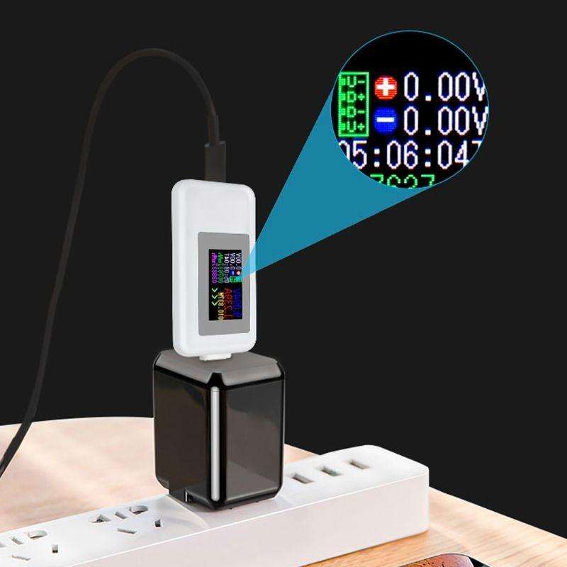 KWS-1902C Color Type C USB Tester Current Voltage Monitor Power Meter Mobile Battery Bank Charger...
