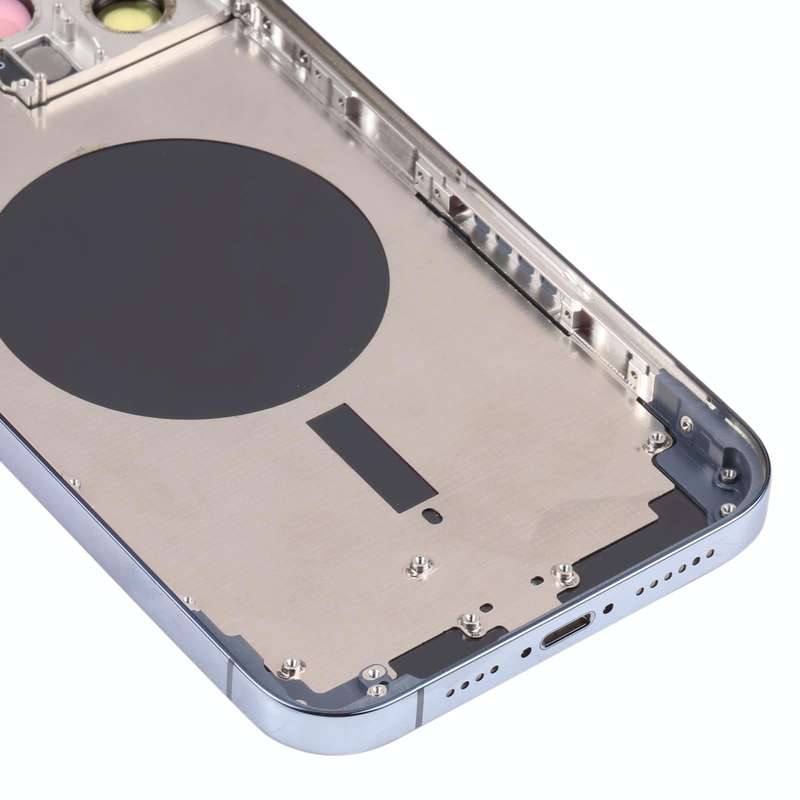 Back Housing Cover with SIM Card Tray & Side  Keys & Camera Lens for iPhone 13 Pro Max(Blue)