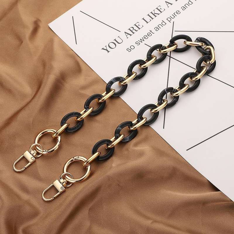 L204 Acrylic Handmade Chain Phone Lanyard with Gasket, Model:L204-3HS-60cm