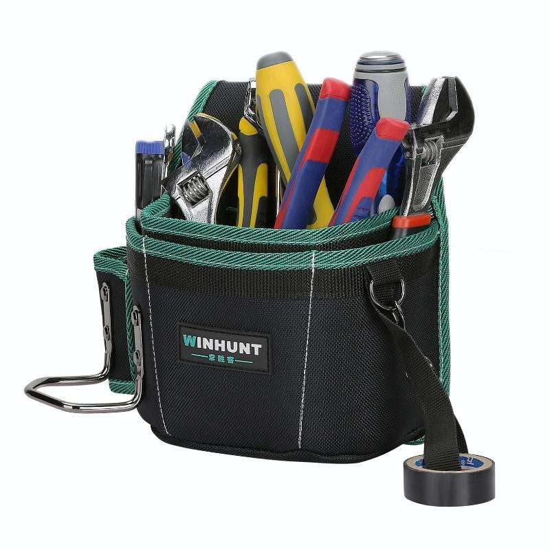 WINHUNT Multifunctional Canvas Electrician Tool Durable Storage Bag, Series: WH144