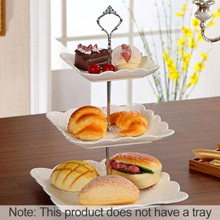1 Set Sweets Candy Cupcake Tray Wedding Party Cake Display Stand Zinc Alloy Golden Tone cake stan...