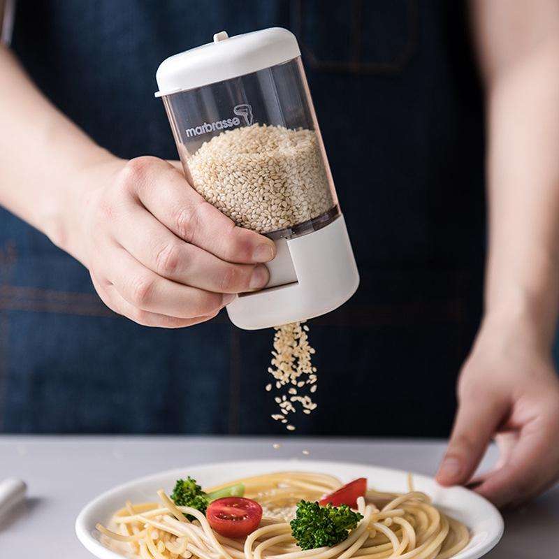 Marbrasse Metering Seasoning Box Pressing Type Seasoning Bottle Rotary Sealing Household Kitchen ...