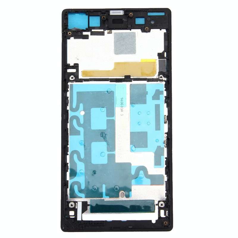 Front Housing LCD Frame Bezel Plate  for Sony Xperia Z1 / C6902 / L39h / C6903 / C6906 / C6943(Bl...