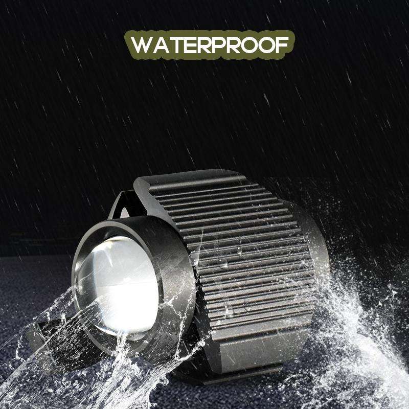 2 PCS L29 12V / 15W / 6000K / 2000LM Motorcycle / Car IP65 Waterproof External LED Small Steel Ca...