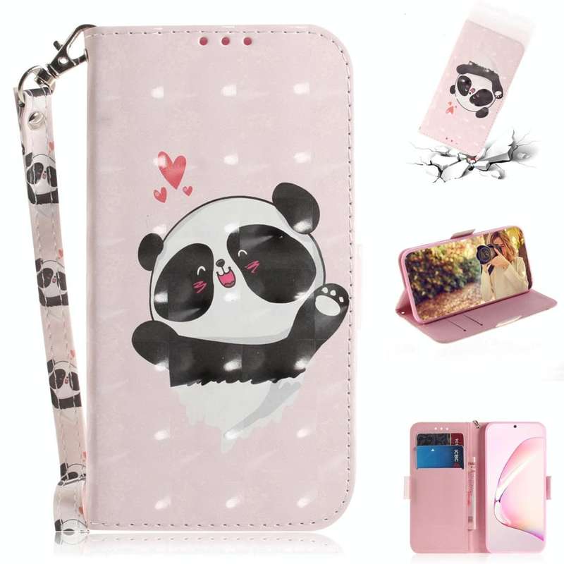For Galaxy Note 10 Lite / A81 3D Painting Horizontal Flip Leather Case with Holder & Card Slot & ...