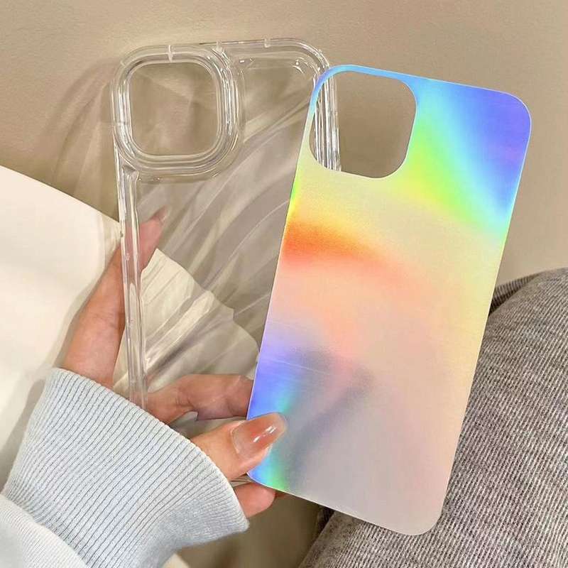 For iPhone SE 2022 /2020 / 8 / 7 Laser Sequin Waves TPU Phone Case(Transparent)