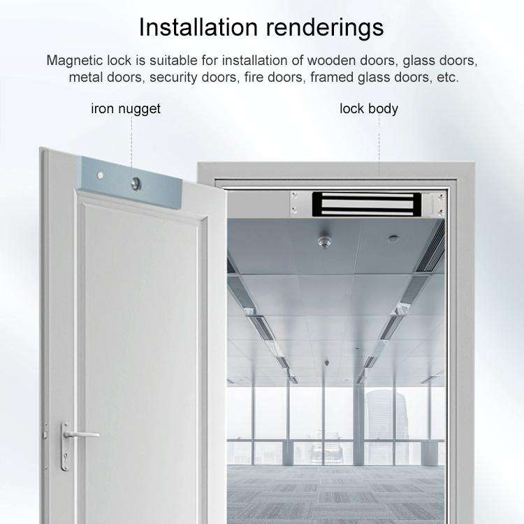 YH-280M Single Door Magnetic Lock With Mortise Mount (600Lbs)