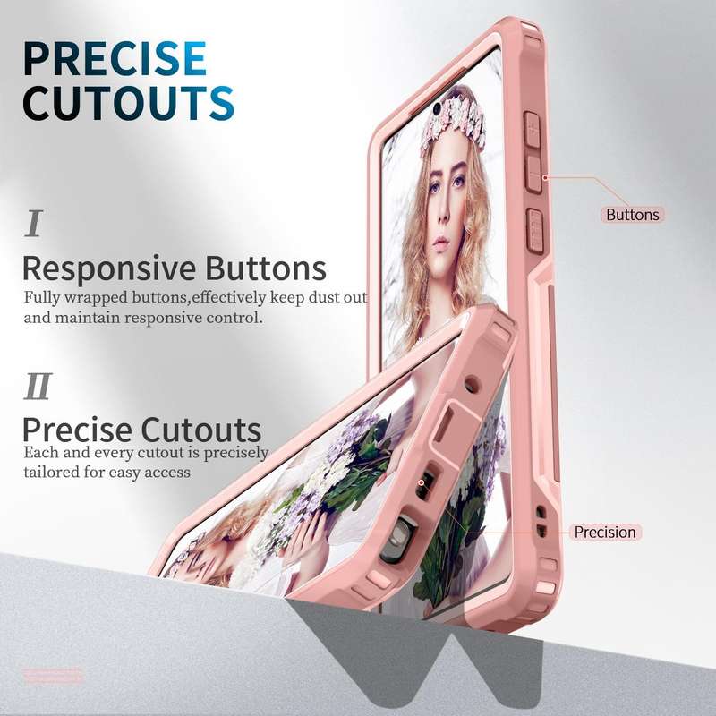 For Samsung Galaxy Note20 Ultra 3 in 1 PC + TPU Phone Case with Ring Holder(Pink)