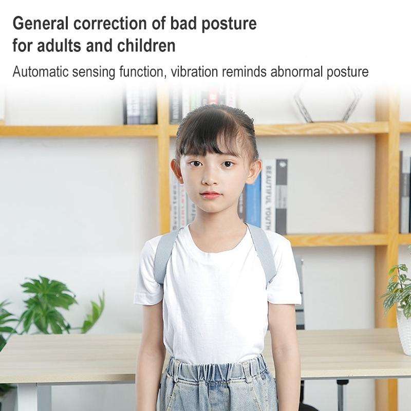 Smart Posture Corrector Adult Child Intelligent Posture Reminder Posture Trainer (Pink)
