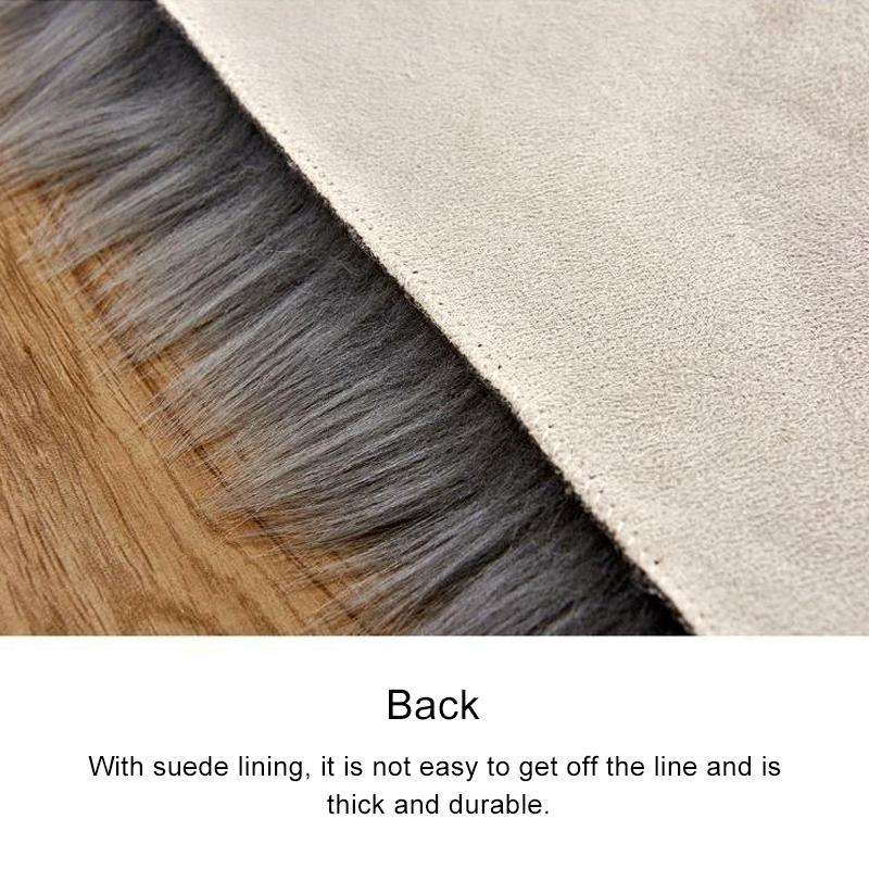 Love Heart Rugs Artificial Wool Sheepskin Hairy Carpet Faux Floor Mat Fur Plain Fluffy Soft Area ...