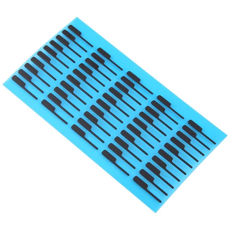 For iPhone 15 Pro Max 100pcs/set LCD Bottom Black Adhesive Sticker(01)