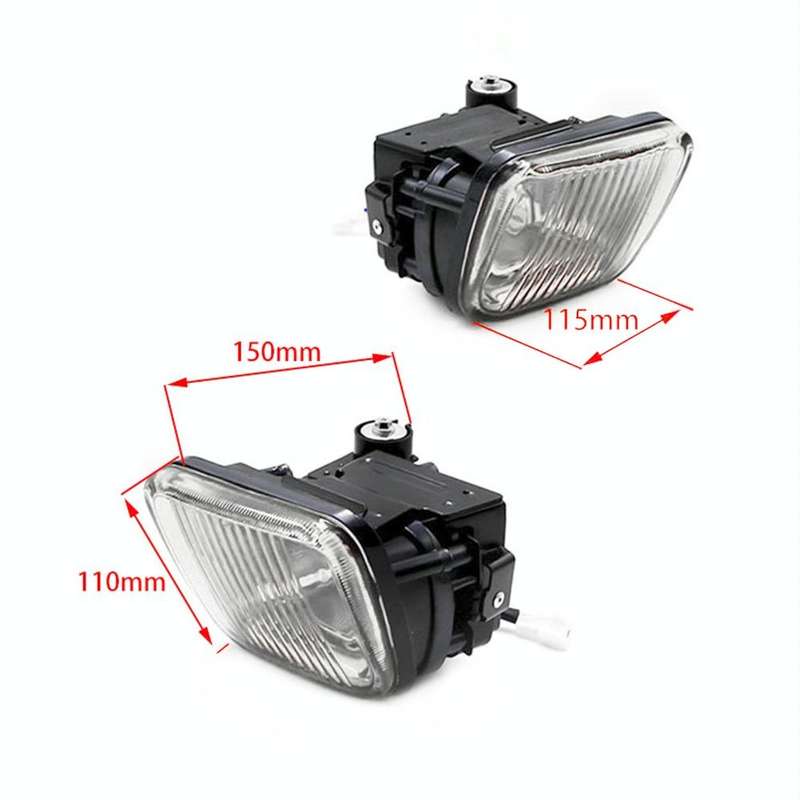 1 Pair Car Modified Front Fog Light for Honda Civic 1996-1998 (White Light)