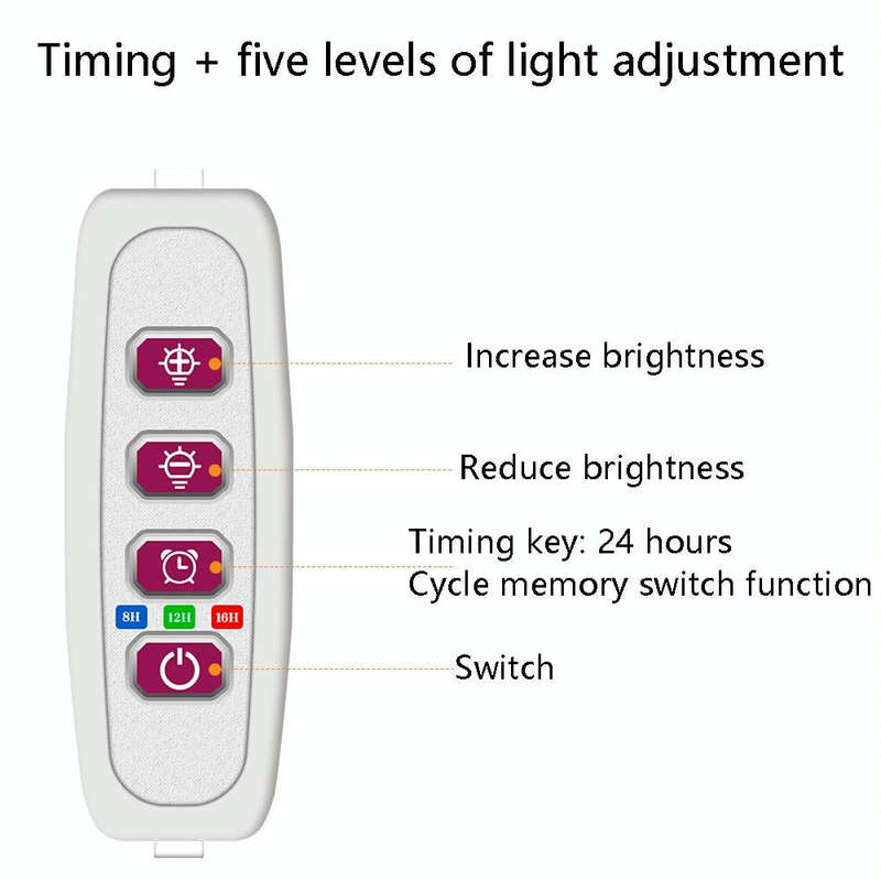 LED Plant Growth Lamp Full Spectroscopy Intelligent Timing Indoor Fill Light Ring Plant Lamp, Pow...