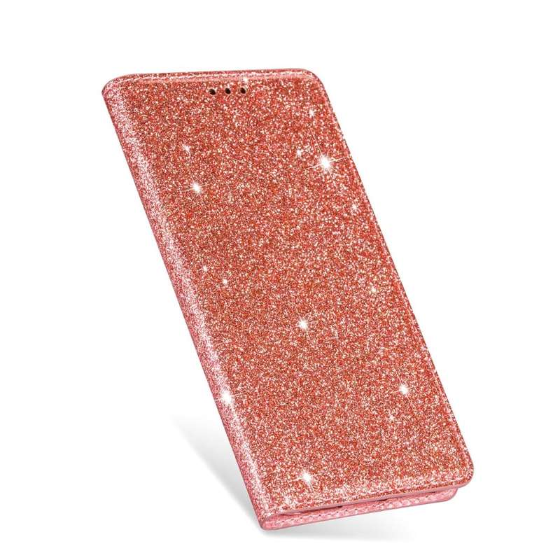 For Samsung Galaxy A20 / A30 Ultrathin Glitter Magnetic Horizontal Flip Leather Case with Holder ...