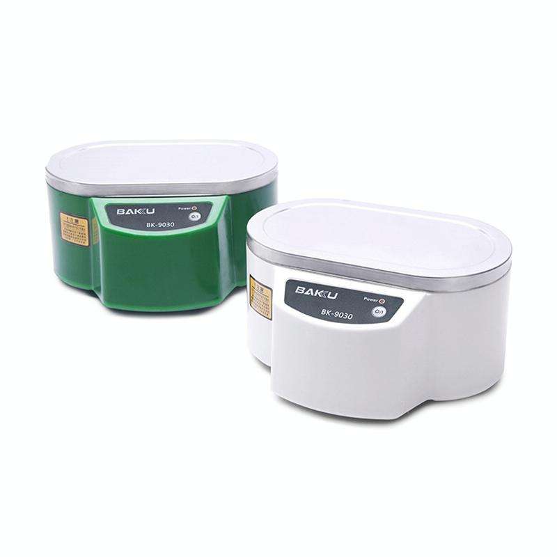 BAKU BK-9030 30W 0.8L LCD Display Ultrasonic Cleaner, AC 220V, EU Plug(Green)