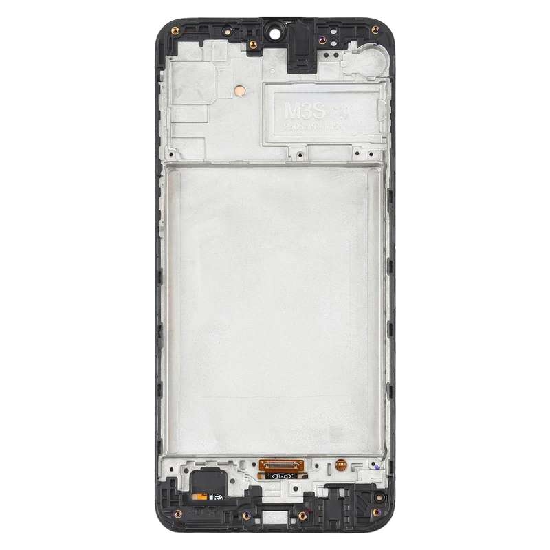 6.36 inch OLED LCD Screen for Samsung Galaxy M21 SM-M215 Digitizer Full Assembly with Frame (Black)