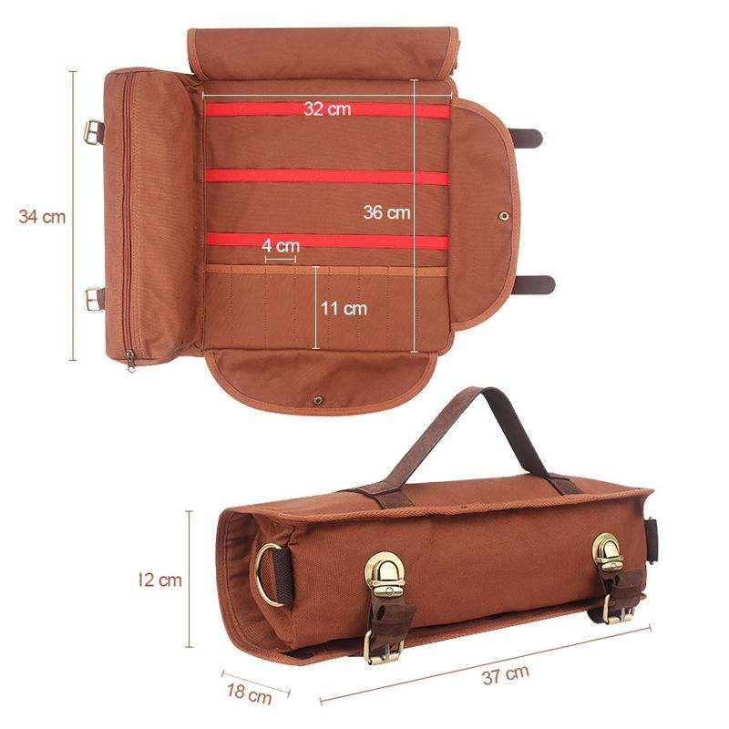 CL179 Bartender Waterproof Canvas Storage Bag Bar Bartending Tools(Blue)