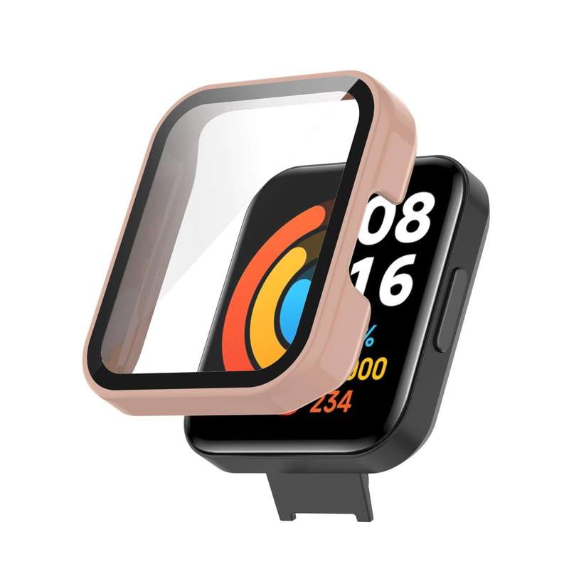 For Xiaomi Redmi Watch 2 Lite PC Toughened Film All-in-One Full-Enclosed Case(Blue)