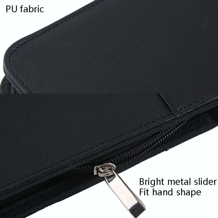 KC601 A4 Multifunctional Portable Folder Business Zipper Bag Leather Folder, Style: No Chargeable...