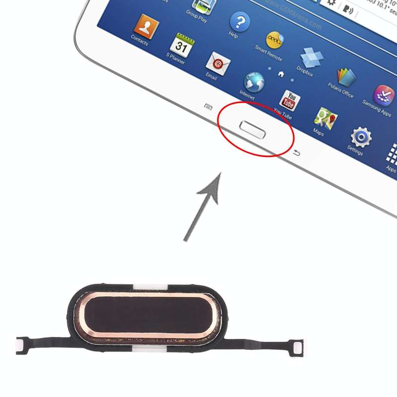 Home Key for Samsung Galaxy Tab 3 10.1 SM-P5200/P5210(Gold)
