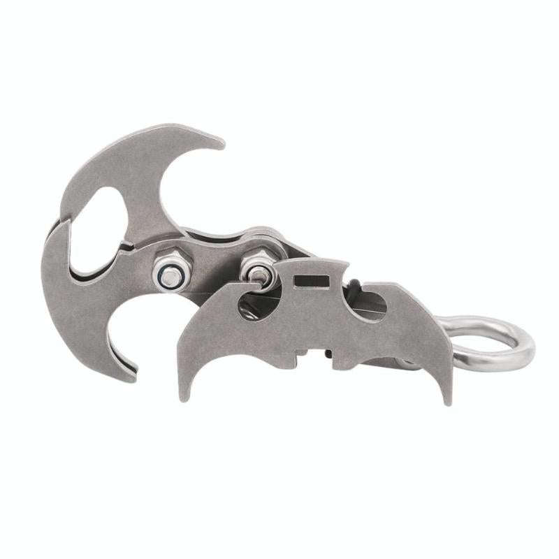 T-type Outdoor Rock Climbing Multi-function Stainless Steel Gravity Grapple, Size: 8.5 x 4.5cm