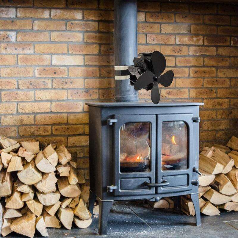 YL603 Thermodynamic Magnetless Wall Mounted Fireplace Fan(Bronze)
