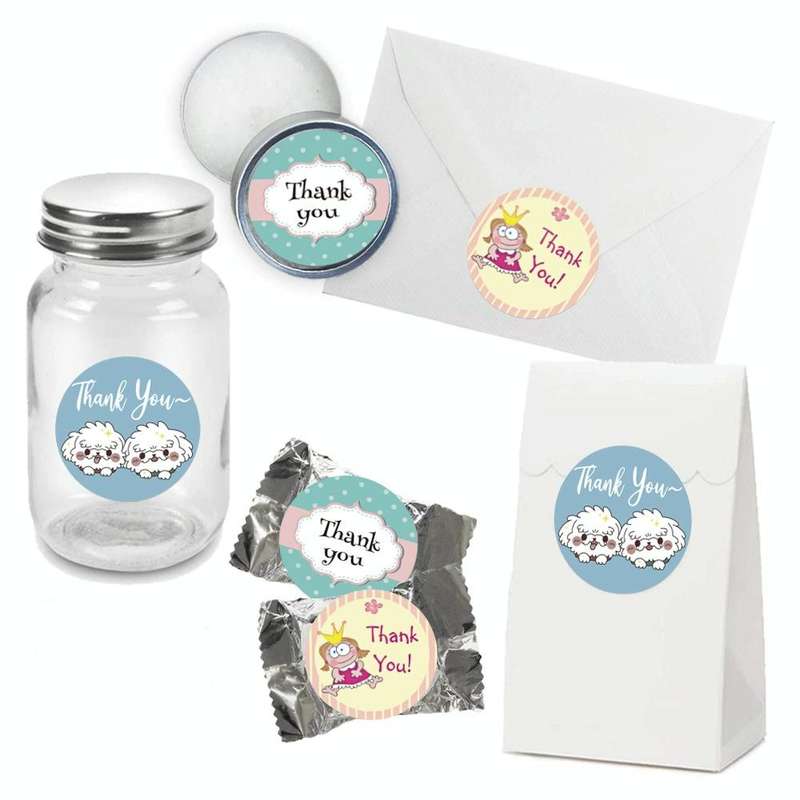 10 Rolls Seal Sticker Thank You Cute Animal Sticker Crafts Holiday Decoration Sticker, Size: 2.5c...