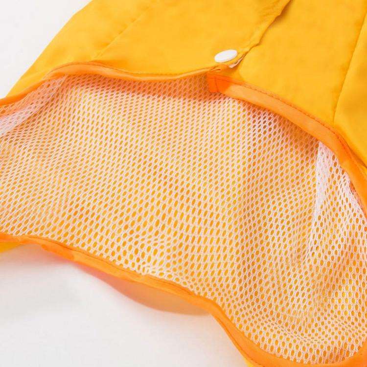 Pet Cartoon Pattern Waterproof All-inclusive Four-leg Raincoat, Size:XL(Yellow Bee)