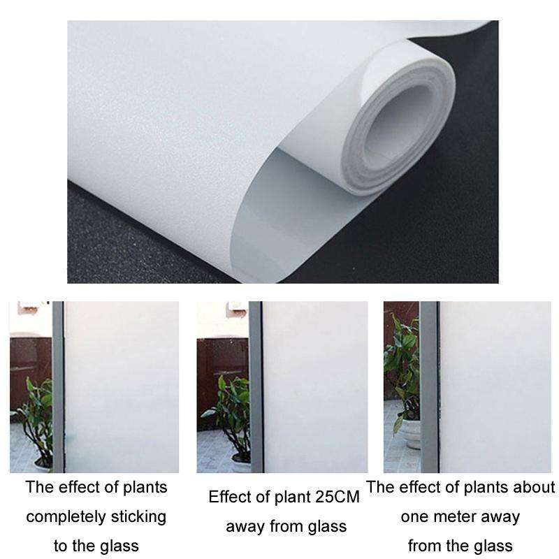 Electrostatic Frosted Anti-Peep Glass Thermal Insulation Window Film, Length: 40cm Wide/Meter(Glu...