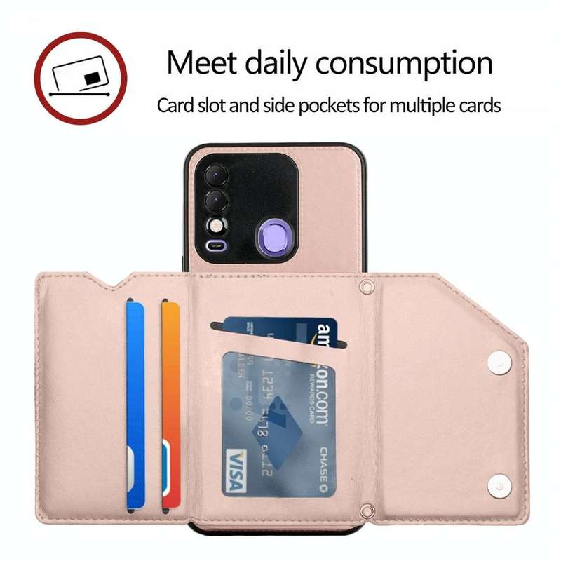 For Tecno Spark 8 Skin Feel PU + TPU + PC Phone Case(Rose Gold)