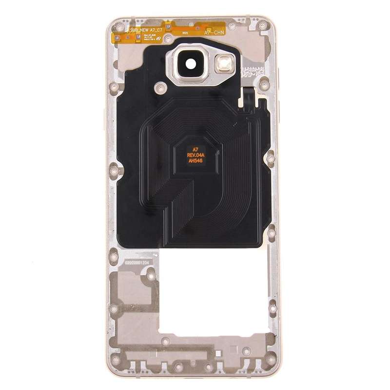 For Galaxy A7 (2016) / A7100  Middle Frame Bezel(Gold)